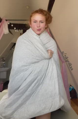 sexy Energetic Extra Small Innies Innocent Naked Natural Perky ginger Porn GIF